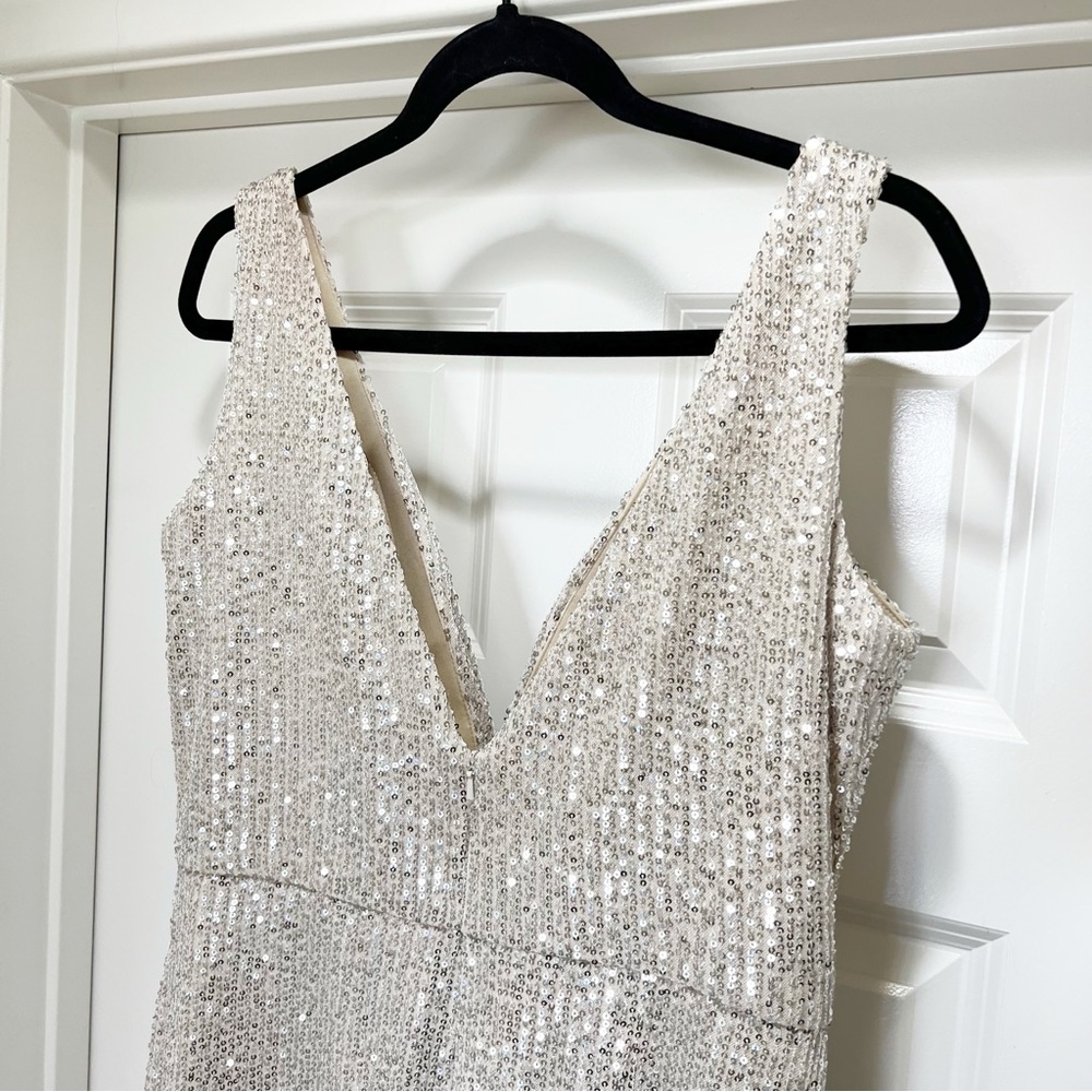 Ieena Mac Duggal Sequin Twist Cocktail Minidress 12 - Picture 7 of 11
